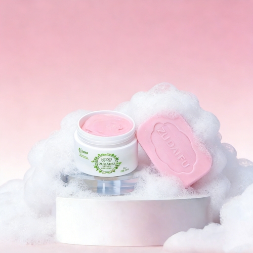 ZUDAIFU Pink Soap + Repair Cream, gentle cleansing & deep nourishment in one step 