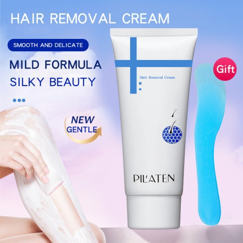 The hair removal cream is refreshing and non-irritating. It is suitable for the legs and underarms, and is suitable for both men and women. It is easy