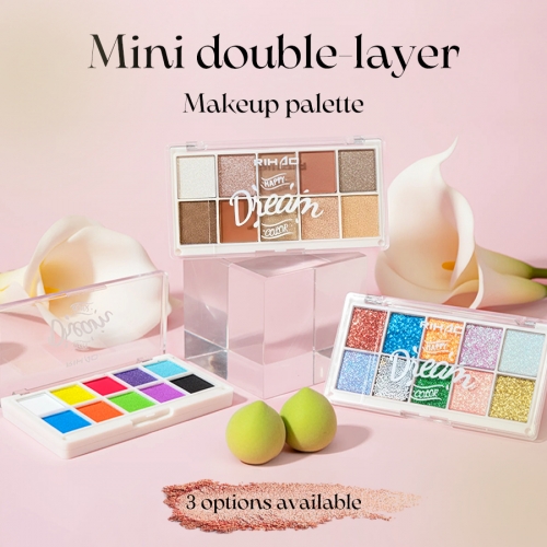 12-color double-layer eyeshadow palette