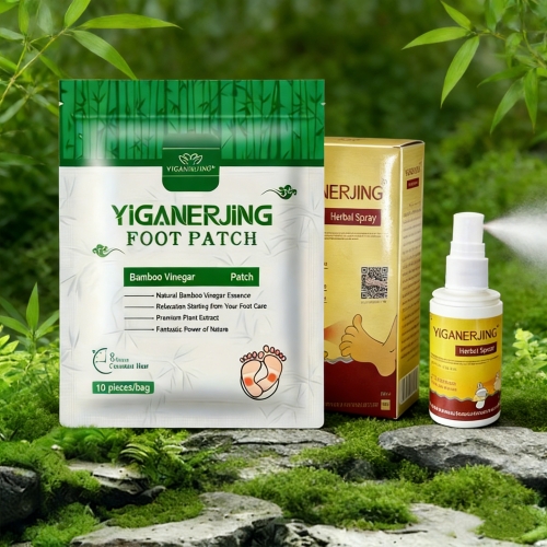 YIGANERJING Complete Foot Care: Soothing Patches & Fast-Acting Herbal Spray