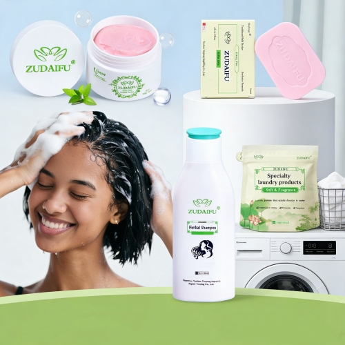 ZUDAIFU 4-Pack Daily Care Kit: Heal Skin, Refresh Scalp & Clean Clothes the Natural Way
